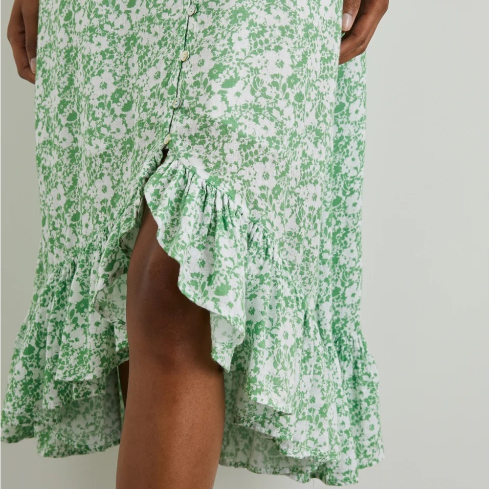 Rails Frida Midi Dress in Green Texture Floral - Picture 2 of 7